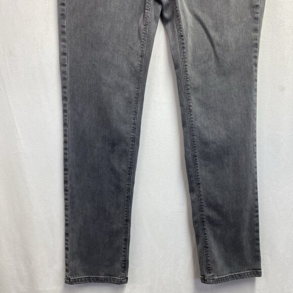 J.Jill Denim High Rise Straight Leg Jeans Women Size 6 Gray Onyx Wash Stretch - Picture 12 of 16
